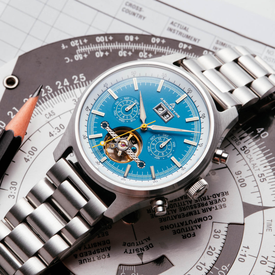 Blackhawk Automatic Sky Blue | Archetype Watches