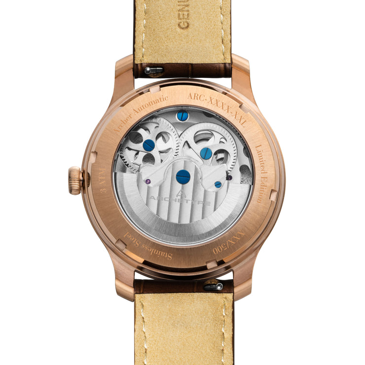 Archer Automatic Rose Gold White