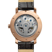 Caspian Automatic Rose Gold Silver Brown