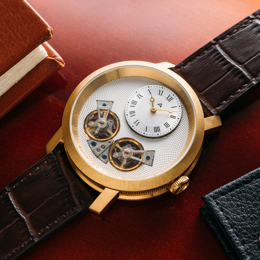 Caspian Automatic Gold Brown | Archetype Watches