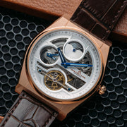 Rogue Automatic Rose Gold Brown White